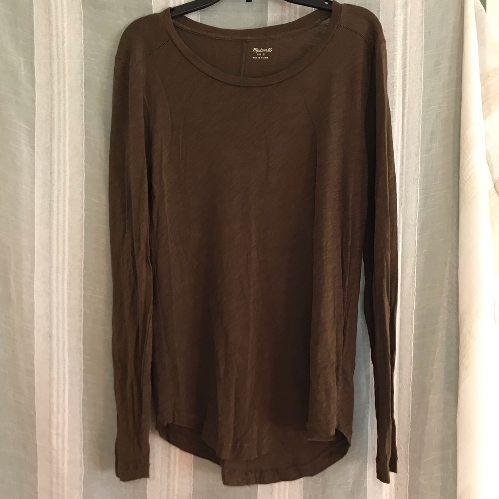 Women’s size small army green long sleeve top